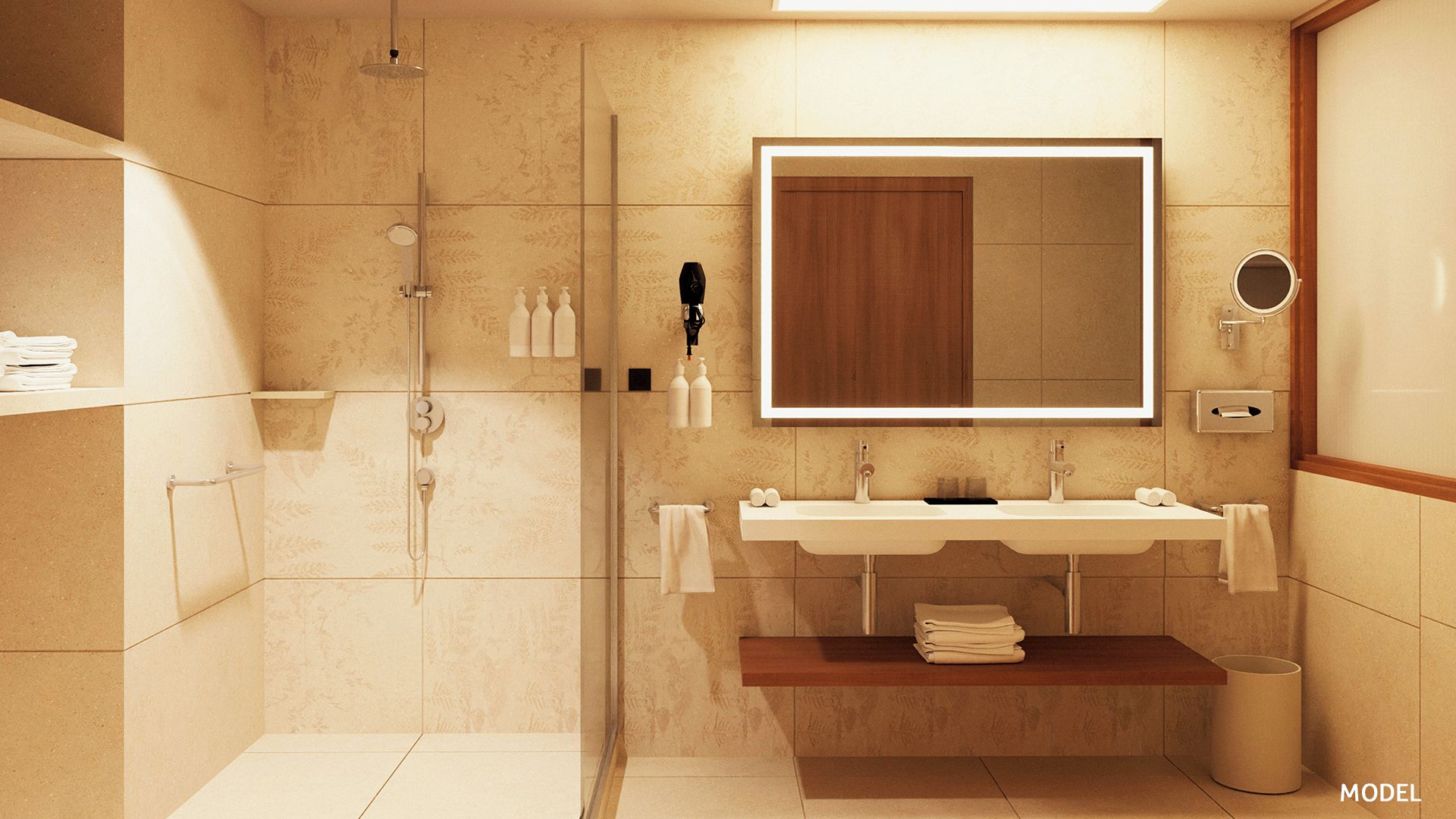 Junior Suite (U) | Bathroom | Shower, towels