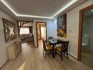 Family Apartment, Balcony, City View | Dining - welcome house appart hotel (Tanger)