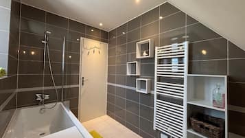 Shower, hair dryer