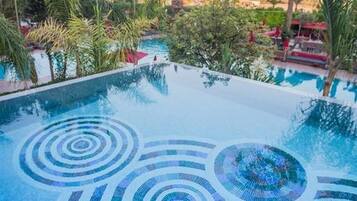 Indoor pool, outdoor pool