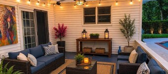 Stylish 3BR Retreat with Private Pool & Covered Patio