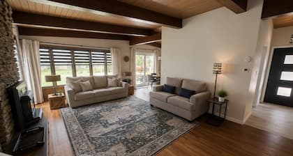 Mid-Century Modern Retreat Near Sand Valley and Lakes