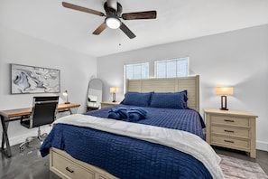 4 habitaciones, escritorio, tabla de planchar con plancha y wifi gratis 