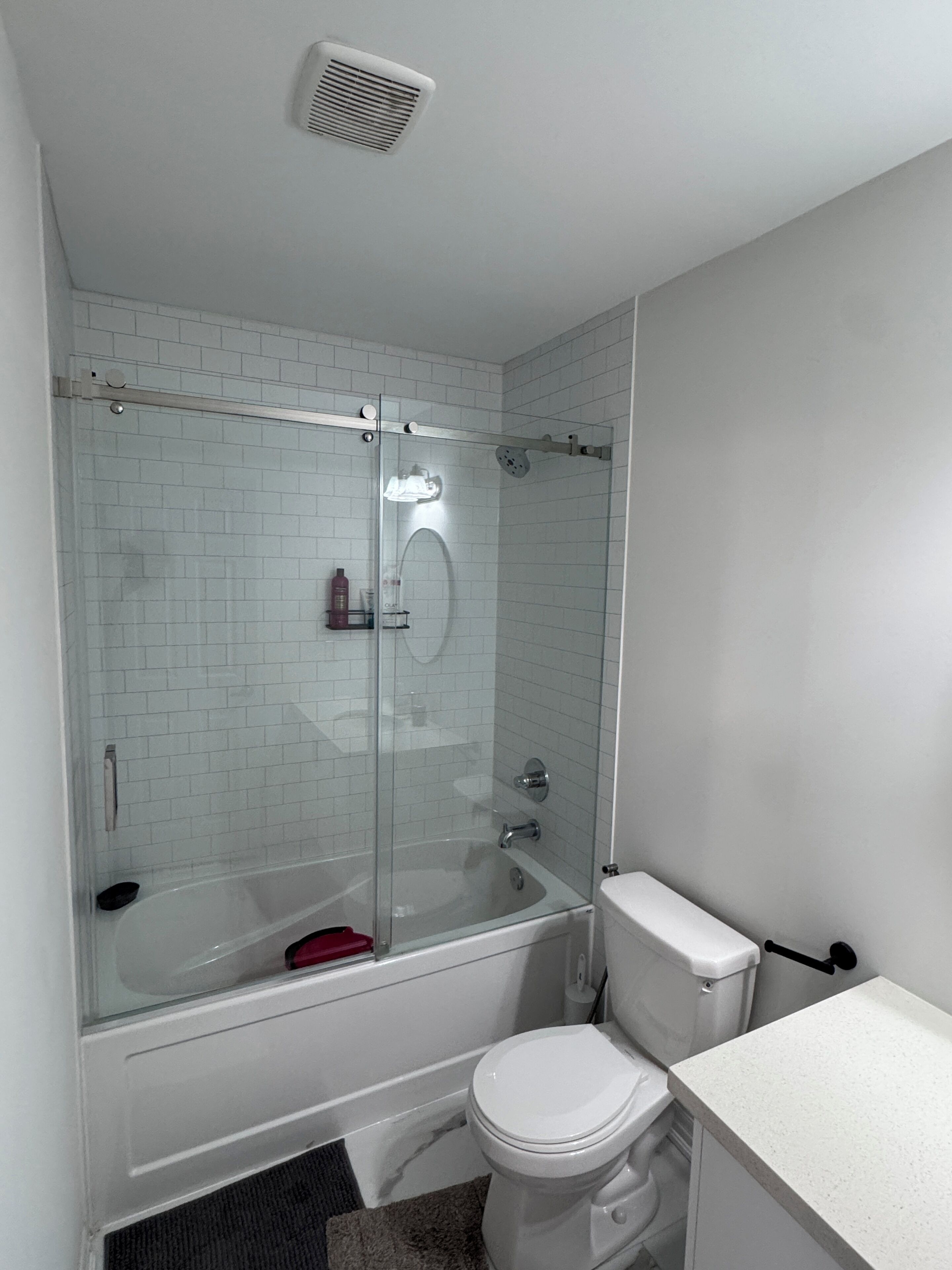Towels, soap, toilet paper