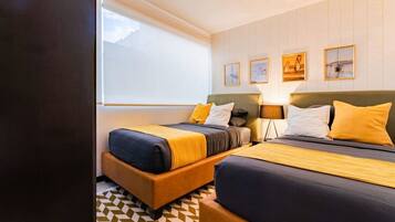 Desk, iron/ironing board, travel cot, WiFi