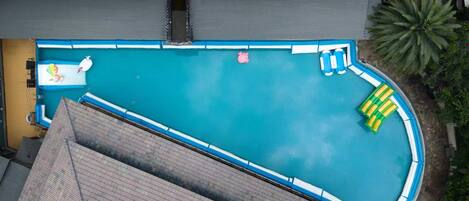 Indoor pool, outdoor pool