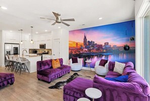 TV - Music-Themed Nashville Home | 4BR, 4 Baths & Bunk (Nashville)