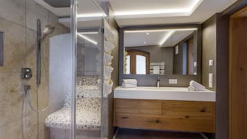 Shower, hair dryer