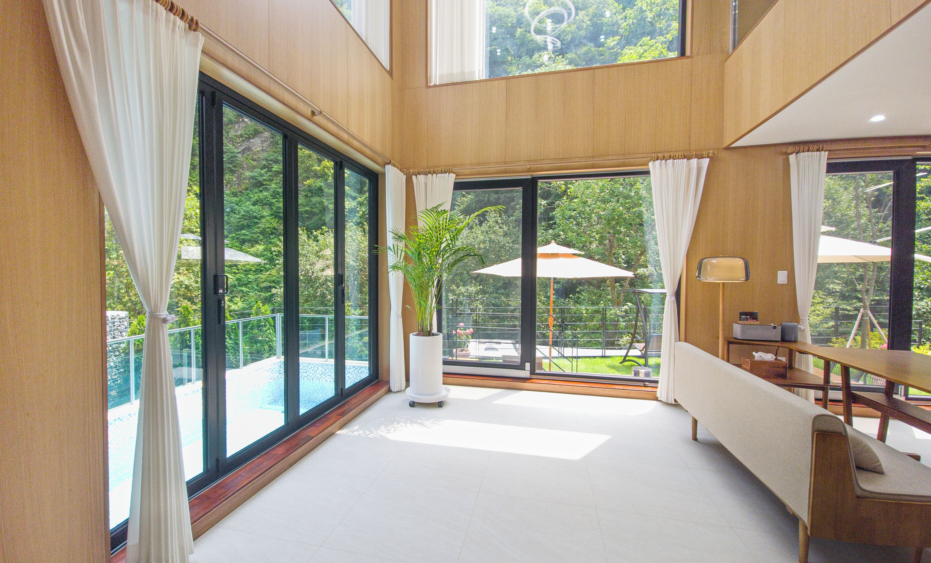 Villa, 2 Queen Beds, Private Pool, Valley View | Living area