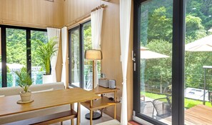Villa, 2 camas de matrimonio, piscina privada, vistas al valle | Interior