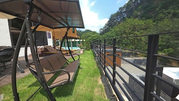 Vila, 2 Tempat Tidur Queen, kolam renang pribadi, pemandangan lembah | Bathtub spa outdoor