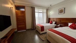 Twin kamer, balkon, uitzicht op tuin | Gratis wifi
