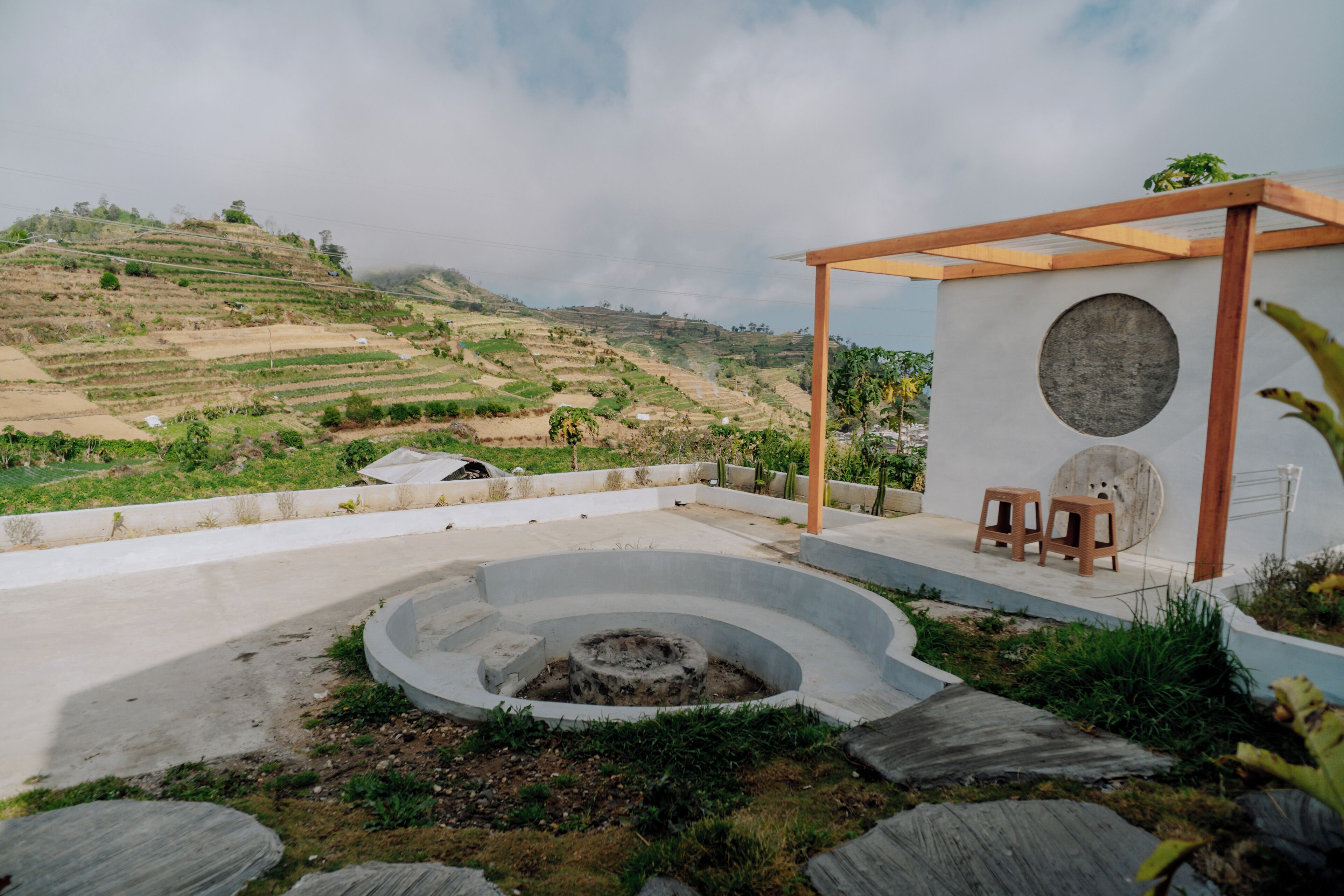 Habitación familiar, vista a la montaña | Terraza o patio