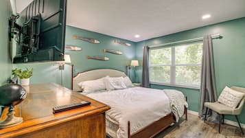 Desk, iron/ironing board, travel crib, internet