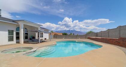 Extended Desert Pool House! Home Outside ABQ