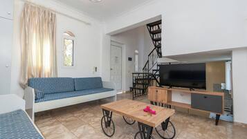 Dupleks, balkon | Wi-Fi gratis dan seprai linen