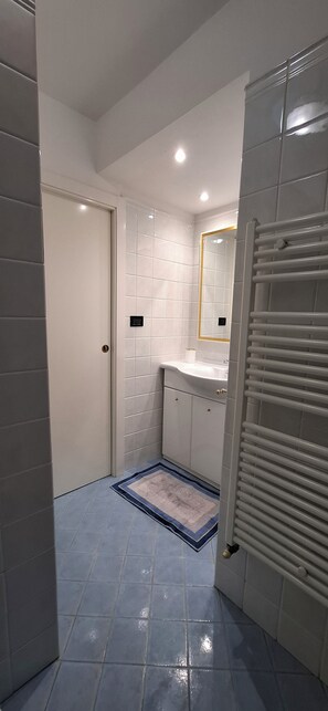 Dusche, Haartrockner, Bidet, Handtücher