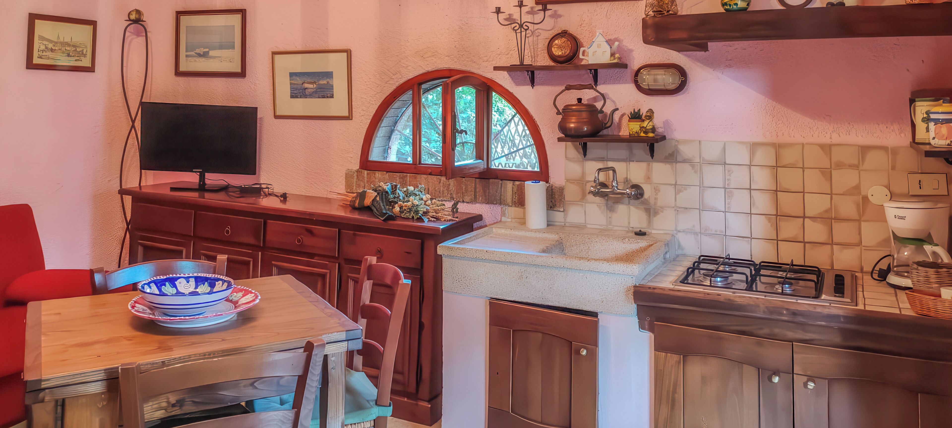 House, Patio, Garden View | Private kitchen