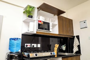 Deluxe-Studio, Stadtblick | Eigene Küche