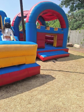 An inflatable play structure with multiple levels and arches. - Aaybee Recreational Place (Johannesburg)