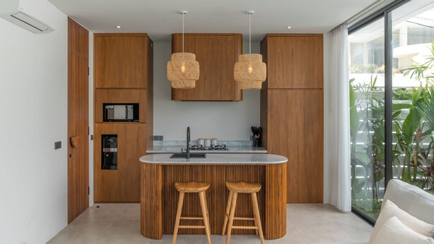 Villa, vistas a la piscina | Comedor