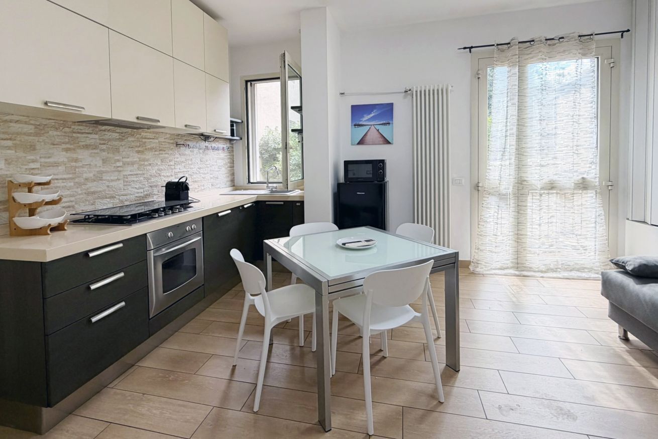 Fridge, microwave, dishwasher