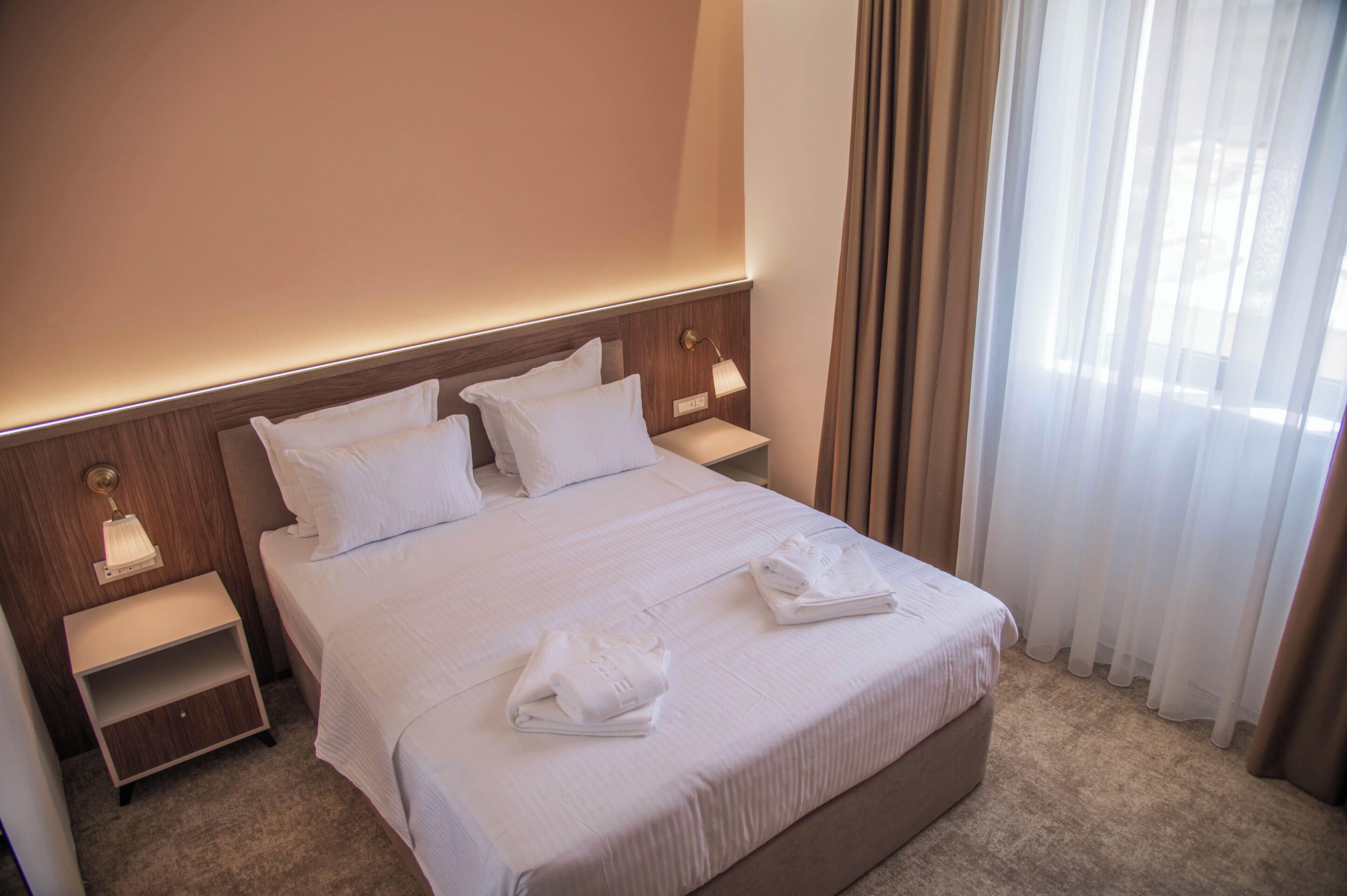 Standard Double Room, City View | In-room safe, desk, laptop workspace, soundproofing