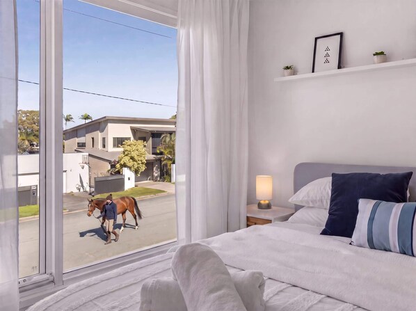 Room - "City Home — King Bed, Horse Views, Beach Walk" (Redcliffe)