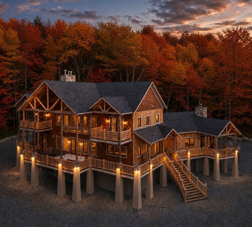 Luxury Stowe Retreat Sleeps 18 Hot Tub & Mtn Views