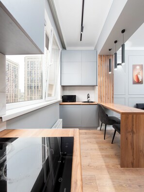 Comfort Apartment, Kitchen | Private kitchen - Comfort City Residence with beatiful vew (Almaty)
