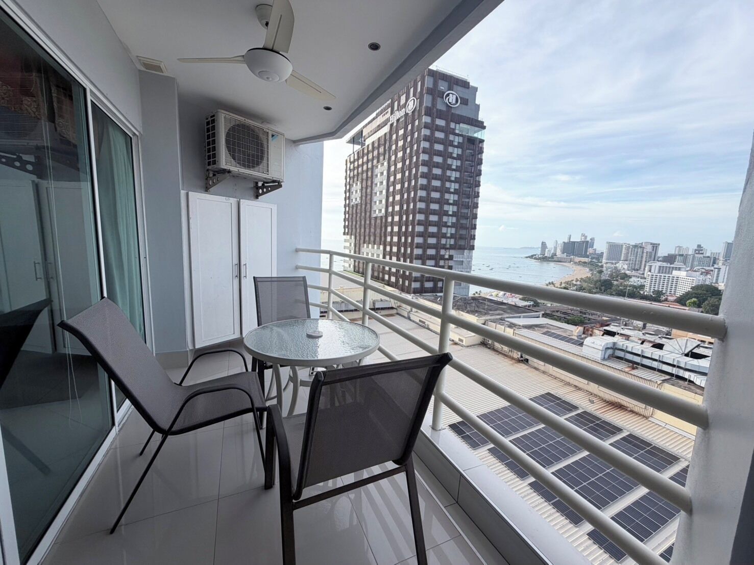 Family Suite, Partial Sea View | Minibar, in-room safe, desk, laptop workspace