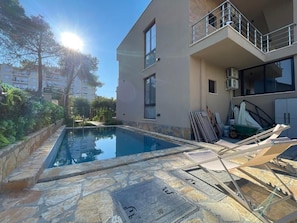 Shared Dormitory, 2 Bedrooms, Balcony, Garden View | Pool - Room-sea Pearl Studios Golem - By Enjoy (Golem)