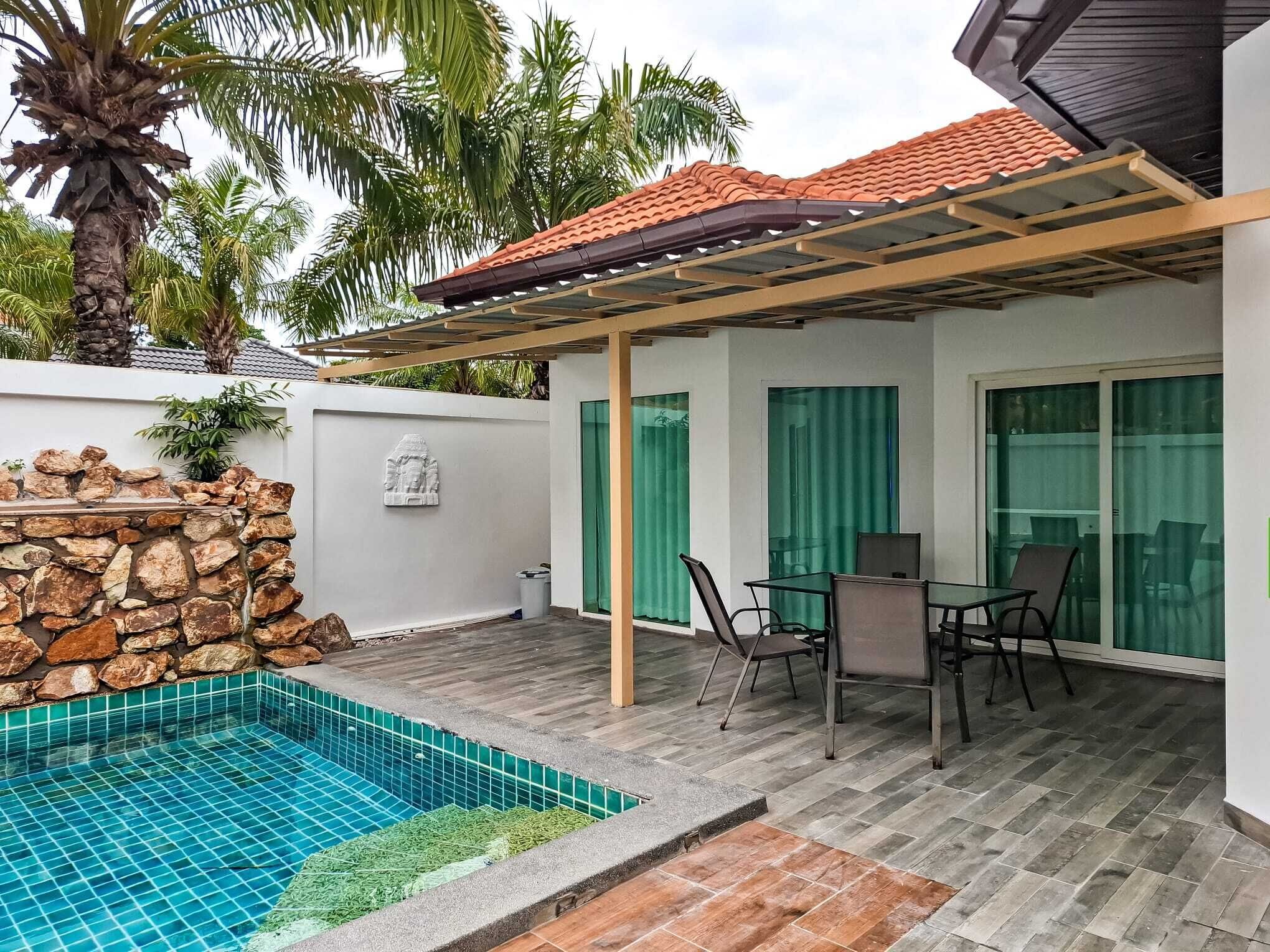 Superior-villa - terrasse - udsigt til pool | Udendørs spisemuligheder