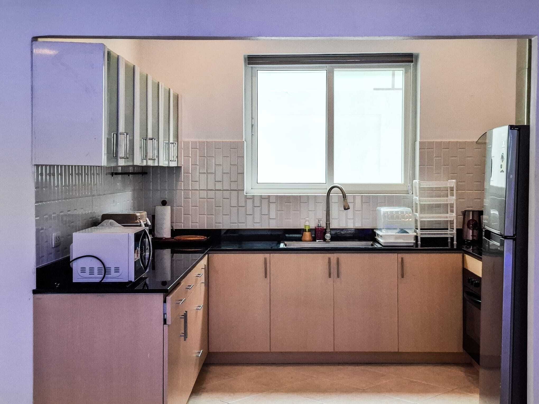Superior-villa - terrasse - udsigt til pool | Privat køkken