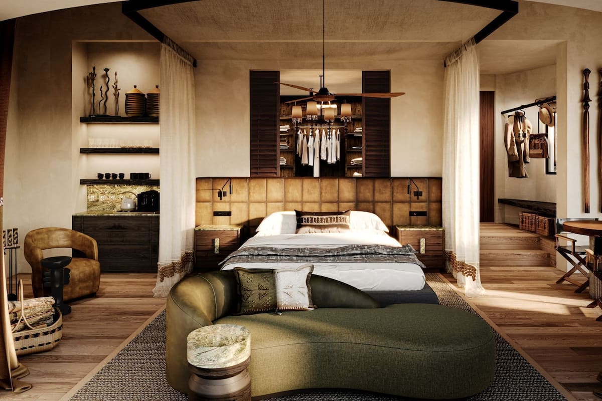 Luxury-Chalet, 1 King-Bett, Balkon, Flussblick