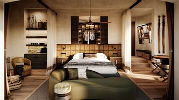 Luxury Chalet, 1 King Bed, Balcony, River View | In-room safe, WiFi (free)
