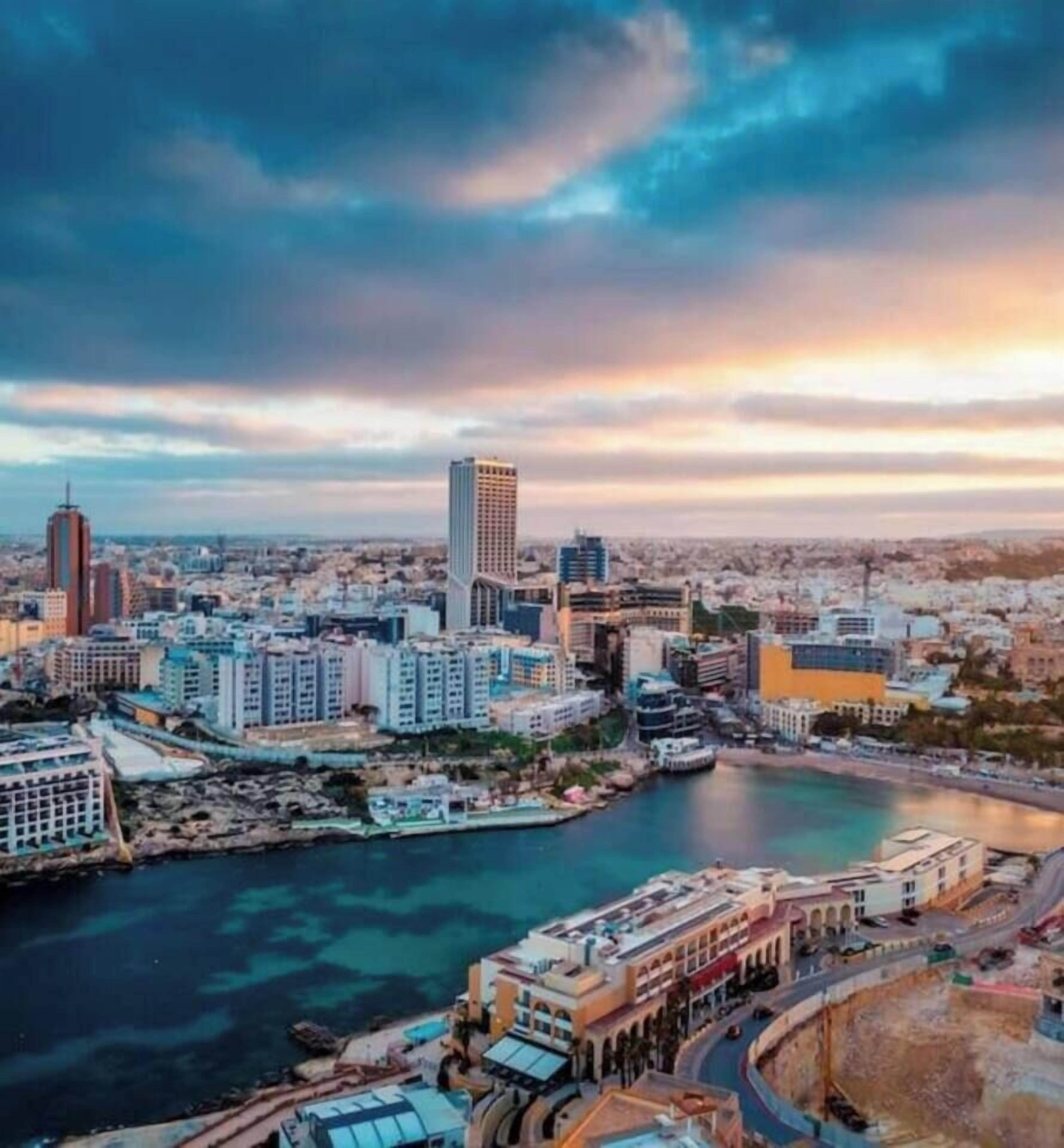 منظر من الجو على ارتفاع عالٍ