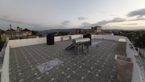 Terrace/patio - COLDEST 1-bedroom apartment with AC in serene Montego Bay (Montego Bay)