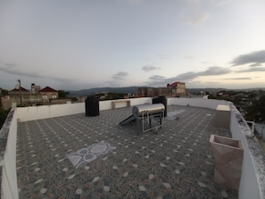 Terrace/patio - COLDEST 1-bedroom apartment with AC in serene Montego Bay (Montego Bay)