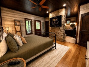 Unclassified image, 4 of 42, button - Secluded Cabin Perfect for Couples & Families with Hot Tub & Stone Fireplace in Broken Bow, Oklahoma (Broken Bow)