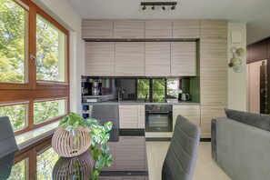 Appartement Deluxe, balcon | Cuisine privée