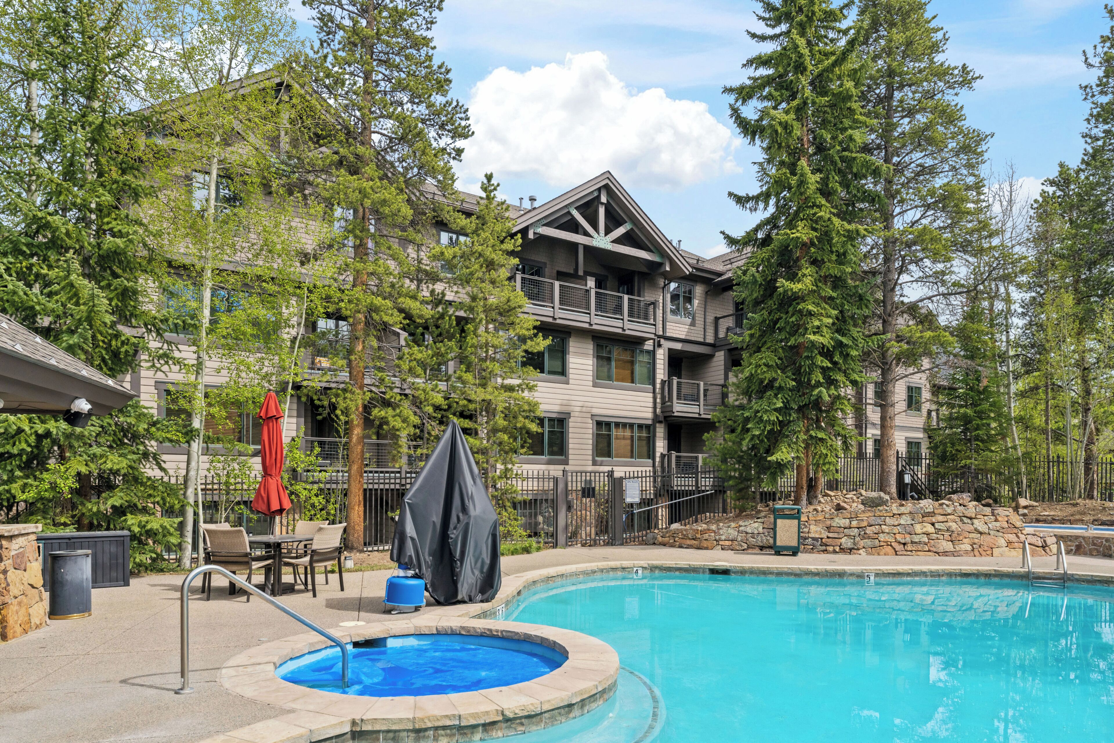 A heated pool