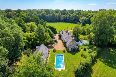 So Villa Moulin Jasnot (49) - Heated pool - Basketball - 2 hours from Nantes - Sleeps 45