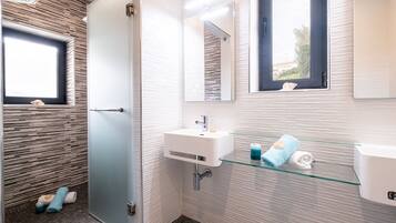 Shower, hair dryer