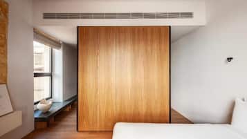 In-room safe, blackout curtains, soundproofing, iron/ironing board