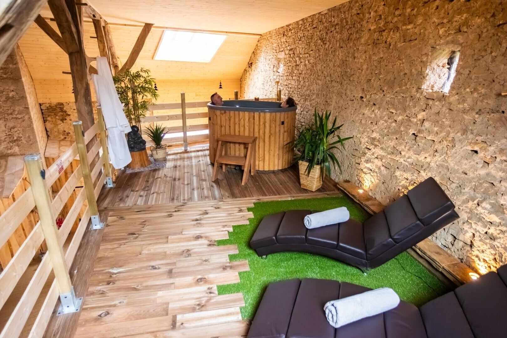 Bain à remous intérieur