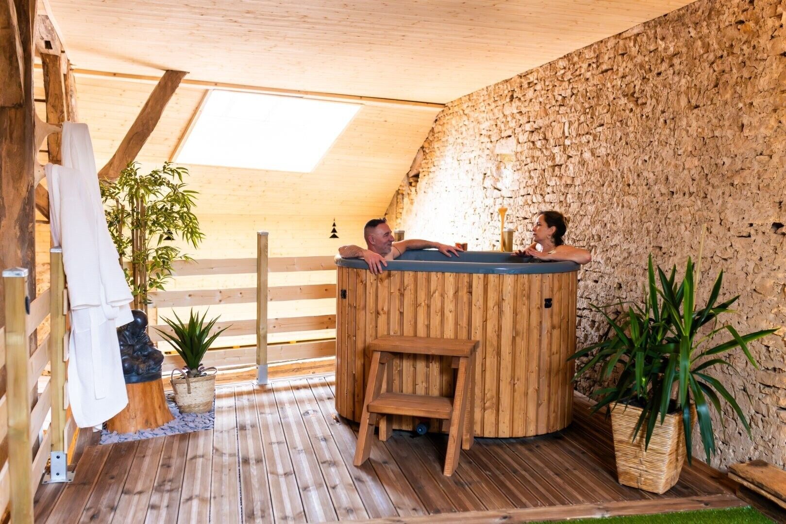 Bain à remous intérieur