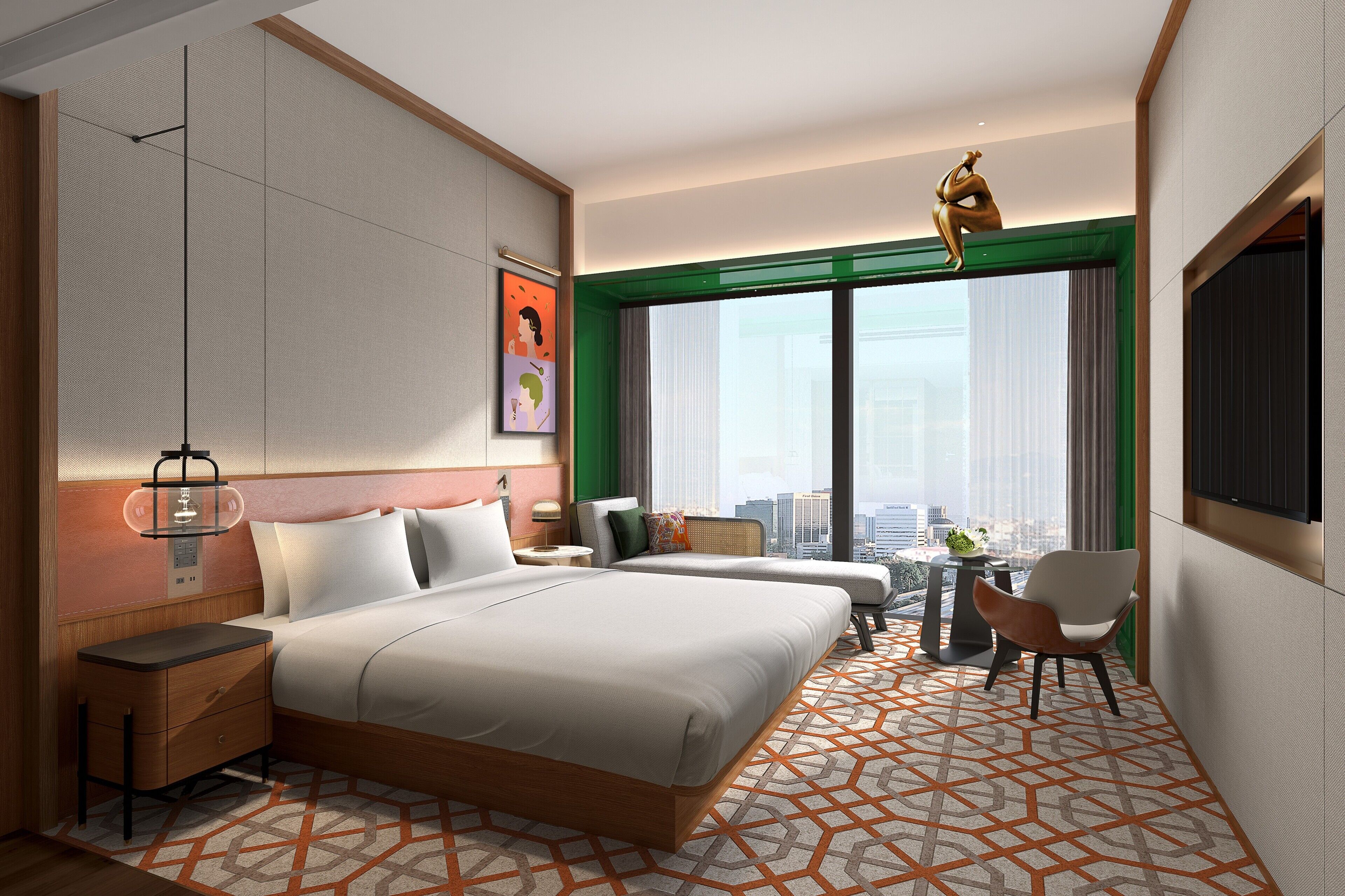 Minibar, in-room safe, iron/ironing board (on request)