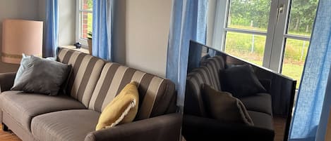 TV, books, stereo