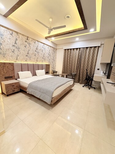 Fabulous 1-bedroom apartment with AC in lively Lucknow